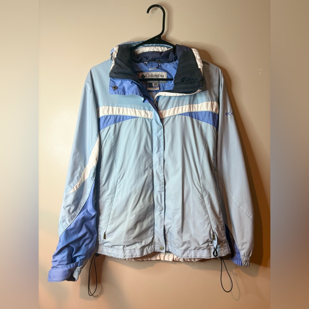 Columbia Light Blue Core Interchangeable Lightweight Jacket EUC